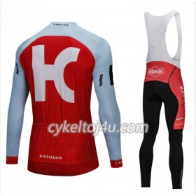 Cykeltrøje Langærmet + Bib Cykelbukser 2018 Team Katusha Alpecin N001
